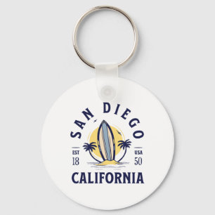 Porte-clés San Diego Californie Plage Surf Été Vacances Vi
