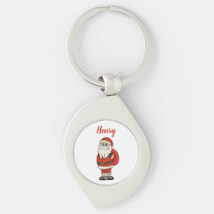 Porte-clés Sandales de Noël personnalisées avec le Père Noël