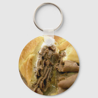 Porte-clés Sandwich au boeuf rôti au fromage de chèvre crémeu