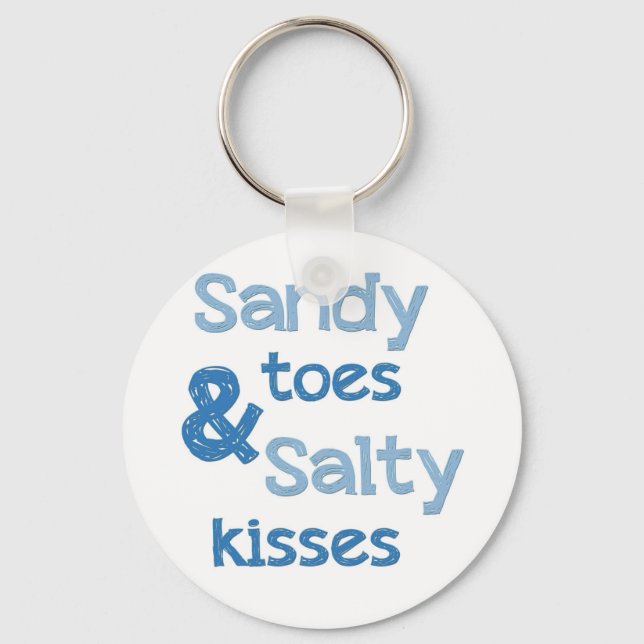 Porte-clés Sandy Toes Salty Baisers (Recto)