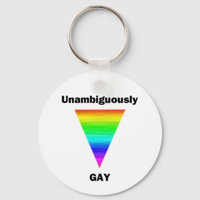 Porte-clés Sans ambiguïté Gay (Recto)