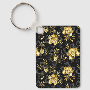 Porte-clés Sans couture avec orchidées de bijoux