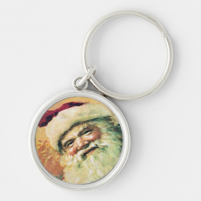 Porte-clés Santa Claus Vintage Christmas (Devant)