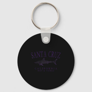Porte-clés Santa cruz californie vintage plum art pêche