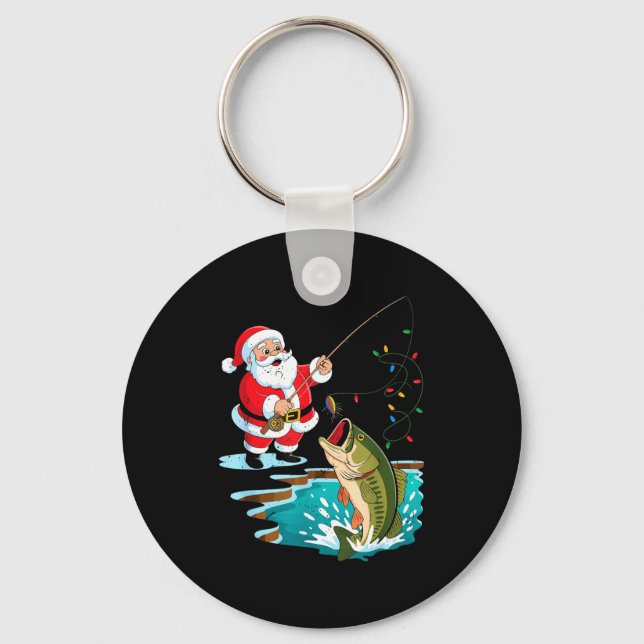 Porte-clés Santa Fishing Lure B Fish Christmas Pajamas Boy To (Recto)