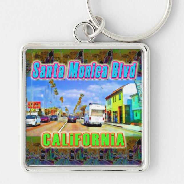 Porte-clés "Santa Monica Blvd 2" (Devant)