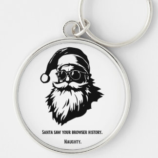 Porte-clés Santa saw your browser history - Keychain