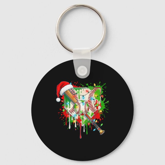 Porte-clés Santa Srts Ice Baseball Christmas Xmas Pajama Kid  (Recto)