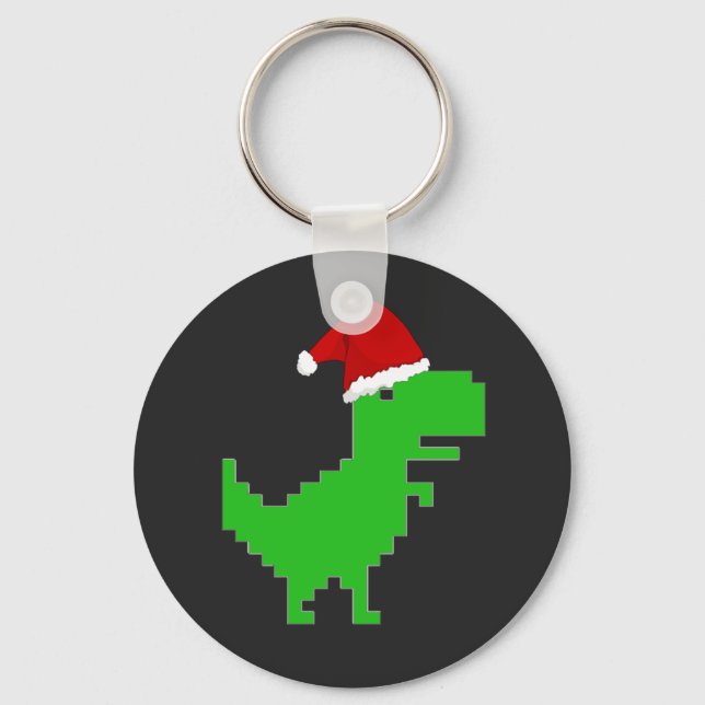 Porte-clés santa trex drôle (Recto)