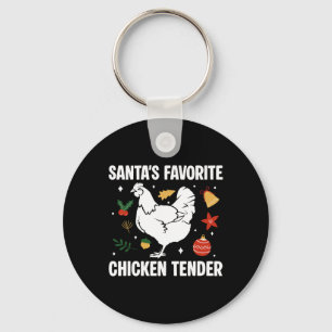 Porte-clés Santas Favoris Poulet Tendre Noël