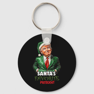 Porte-clés Santas Président favori Funny Trump Noël