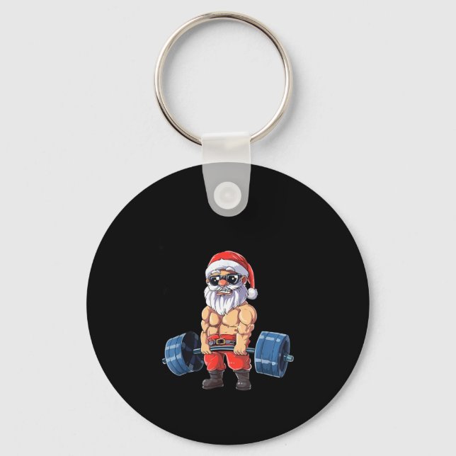 Porte-clés Santashred Funny Santa Meme Xmas Gym Bodybuilding  (Recto)