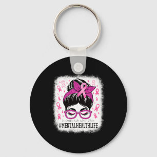 Porte-clés Santé En Octobre Nous Portons Rose Femmes Cancer D