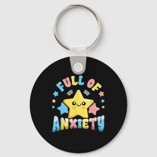 Porte-clés Santé mentale Goth pastel Anxiété totale Kawaii Mi