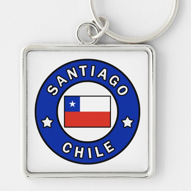 Porte-clés Santiago Chili (Devant)