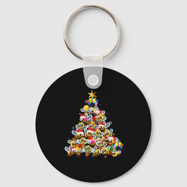 Porte-clés Sapin de Noël Pull de Noël pour les Amoureux des A (Recto)