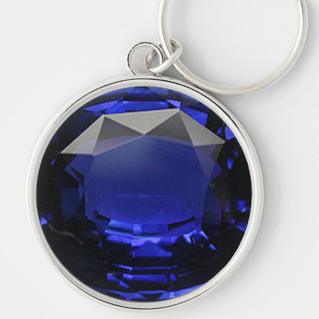 Porte-clés Sapphire Gemstone Blue (Devant)