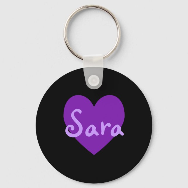 Porte-clés Sara en violet (Recto)
