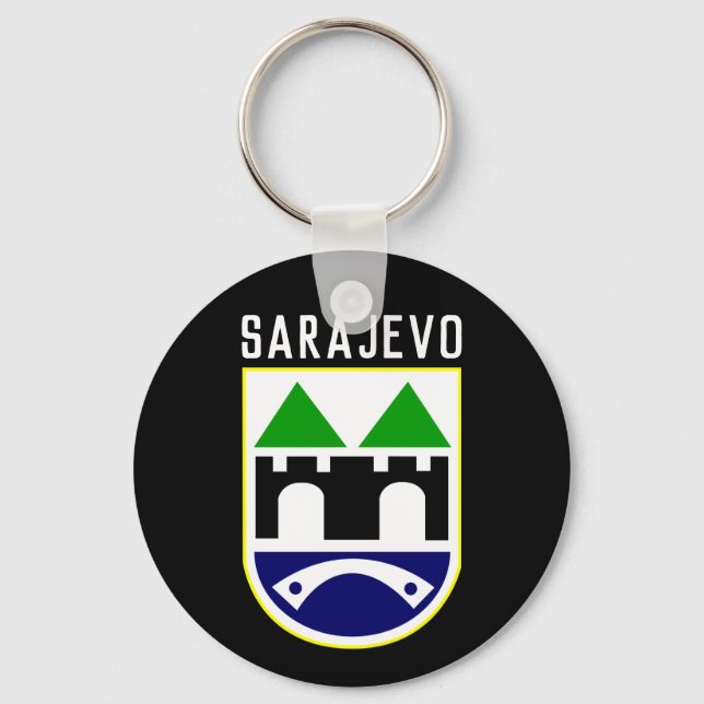 Porte-clés Sarajevo coat of arms, Bosnia and Herzegovina (Recto)