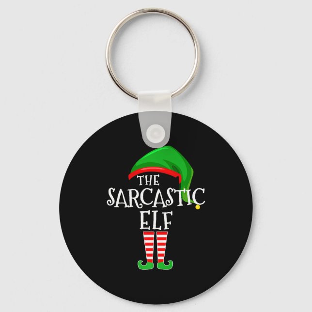Porte-clés Sarcastic Elf Family Matching Group Christmas Prem (Recto)