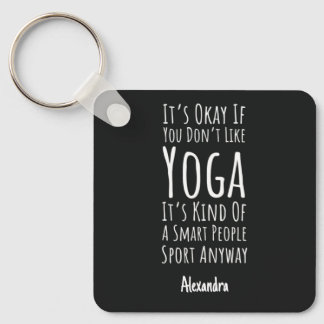 Porte-clés Sarcastic Personalized Yogi Gifts For Yoga Lover