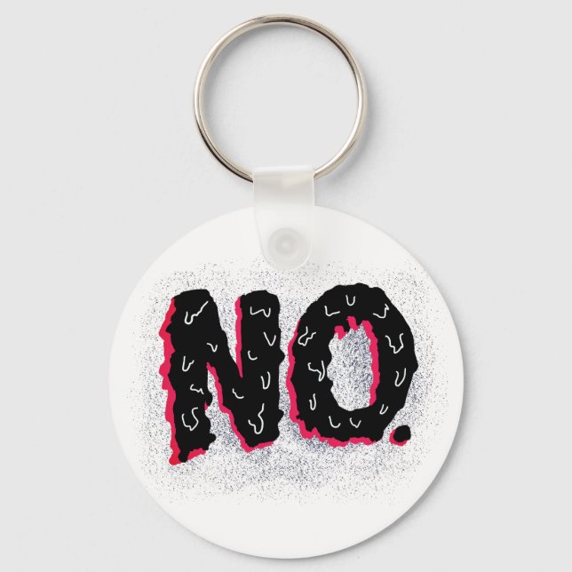 Porte-clés Sarcastique antisociale bizarre Pas de typographie (Recto)
