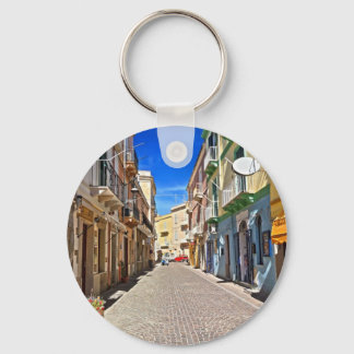 Porte-clés Sardaigne - rue principale de Carloforte