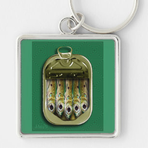 Porte-clés Sardines vertes
