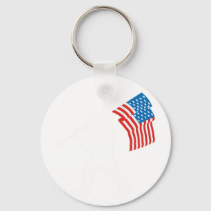 Porte-clés Sasquatch drôle Rock And Roll Drapeau Usa pour Big