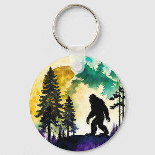 Porte-clés Sasquatch pleine lune