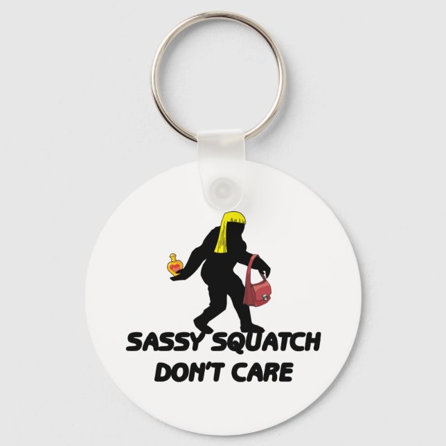 Porte-clés Sassy Squatch s'en fiche (Recto)