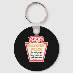 Porte-clés Sauce Piquante Esprit Condiment de Fête Costume Pa