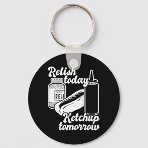 Porte-clés Sauce tomate demain drôle hot dog barbecue cadeau