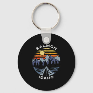 Porte-clés Saumon Idaho Montagnes Vacances Camping Souvenir