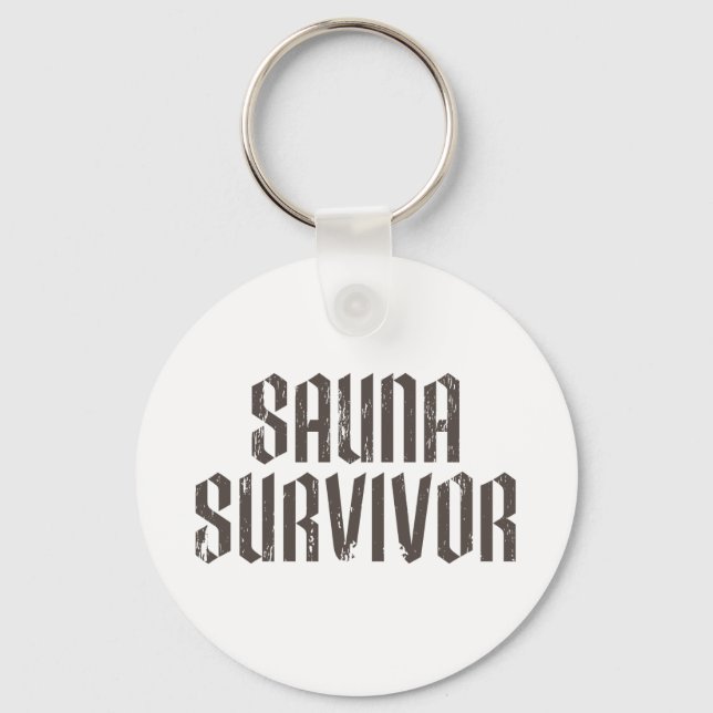 Porte-clés Sauna Survivor 01 (Recto)