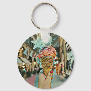 Porte-clés Saupoudrer de crème glacée