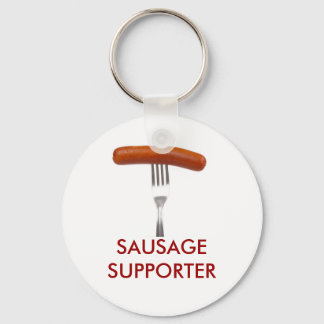 Porte-clés sausage stuck in fork