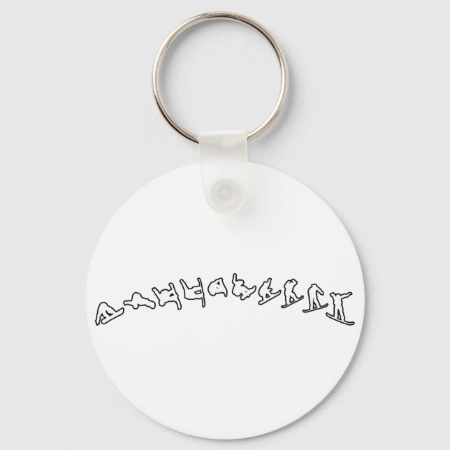 Porte-clés Saut à neige (Recto)