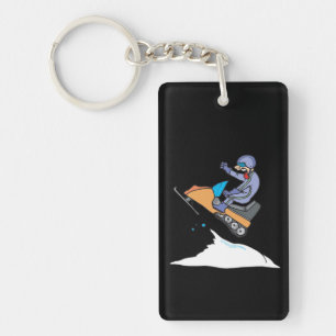 Porte-clés Saut Snowmobiling