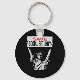Porte-clés Sauver la sécurité sociale - Statue de la Liberté 