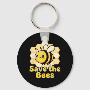 Porte-clés Sauver les abeilles Miel de abeille mignonne Envir