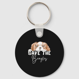 Porte-clés Sauver les beagles fin animal pour hommes femmes