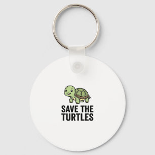 Porte-clés Sauver Les Tortues Vintage Tortue Conservation T-S