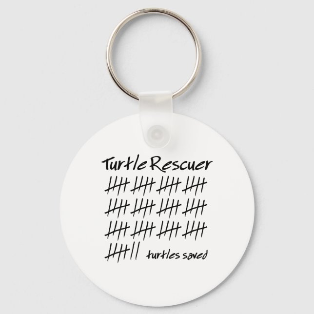 Porte-clés Sauveteur de tortue (Recto)