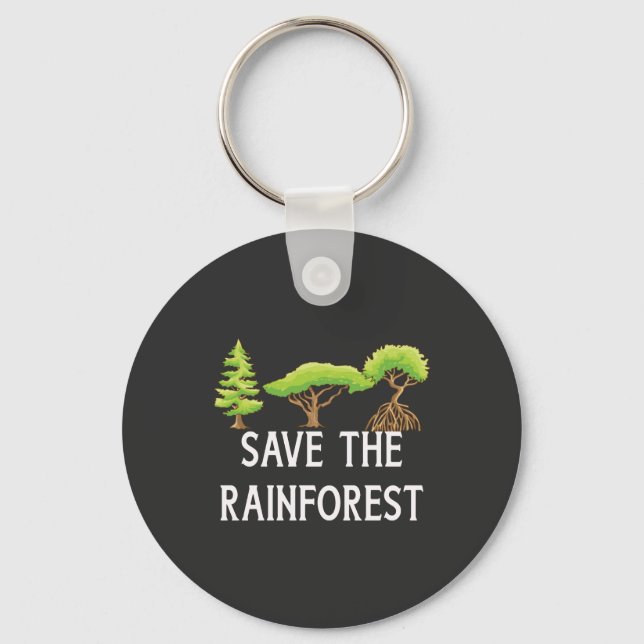 Porte-clés Sauvez la forêt tropicale (Recto)