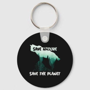 Porte-clés Sauvez la nature Sauvez la planète Protection De l
