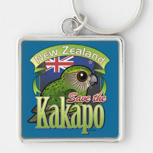Porte-clés Sauvez le Kakapo de la Nouvelle Zélande