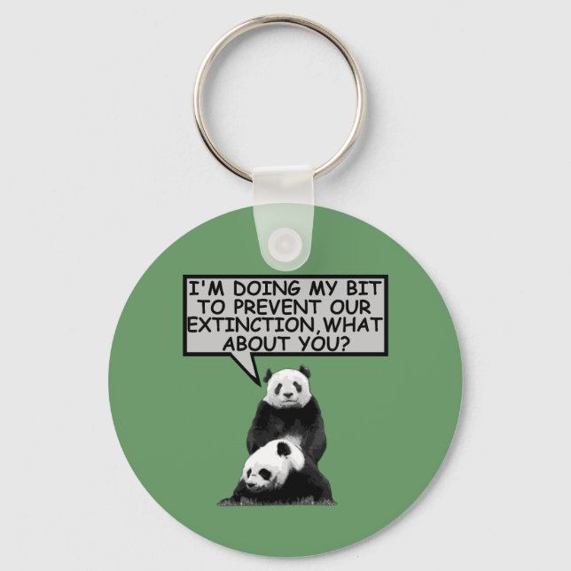 Porte-clés Sauvez le Panda (Recto)