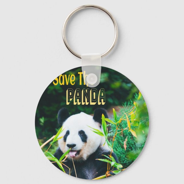 Porte-clés Sauvez Le Panda (Recto)