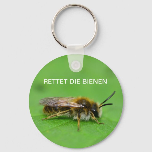 Porte-clés Sauvez les abeilles (Recto)
